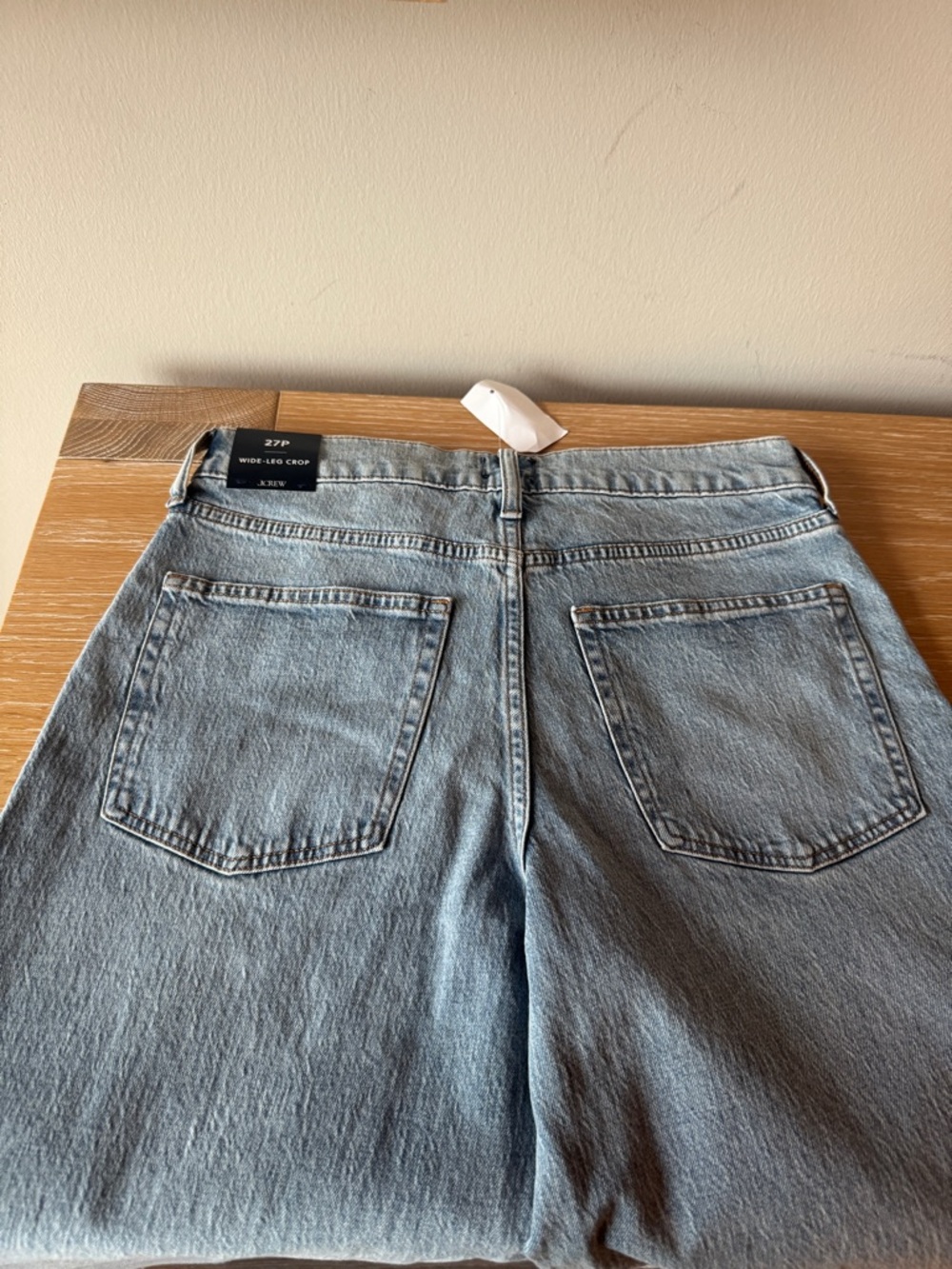 NWT! J. CREW FACTORY Petite wide-leg cropped jean in all-day stretch Size 27P - Picture 11 of 16